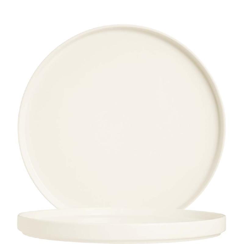 ASSIETTE PLATE ARCOROC FJORDS CREAM, 25 CM, BLANC