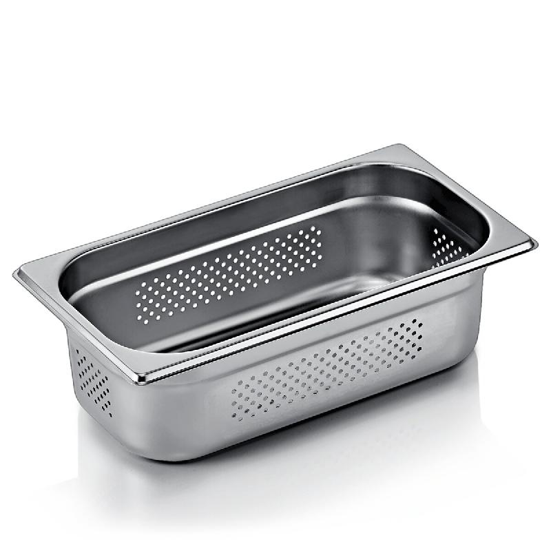 Bac inox perforé fond et côtés GN 1/3 H 100 mm 4 ltr GN ESSENTIALS lot de 6 - Was Germany - multi-matériau 4044925166034_0