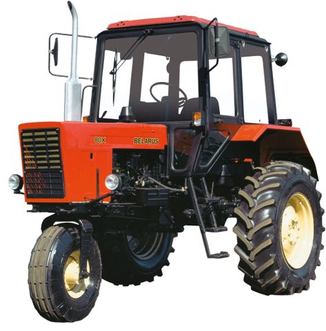 Belarus 80х - Tracteur agricole MTZ Belarus - Puissance 59,6 à 81,6 CV - Boîte manuelle avec réducteur_0