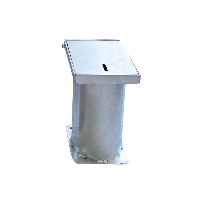 Boîtier à sceller pour poteau inox - 89_0