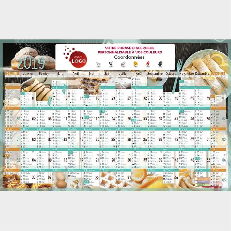 Calendrier publicitaire gourmand - cartonne - personnalise - bancaire_0