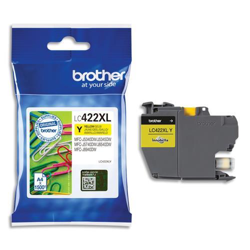 CARTOUCHE BROTHER - JET D'ENCRE - JAUNE - XL - LC422XLY
