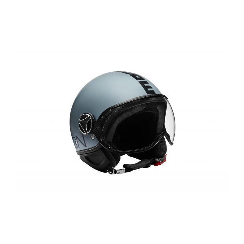 CASQUE JET FGTR CLASSIC - GRIS MAT ET LOGO NOIR - M = 57-58 CM - MOMODESIGN