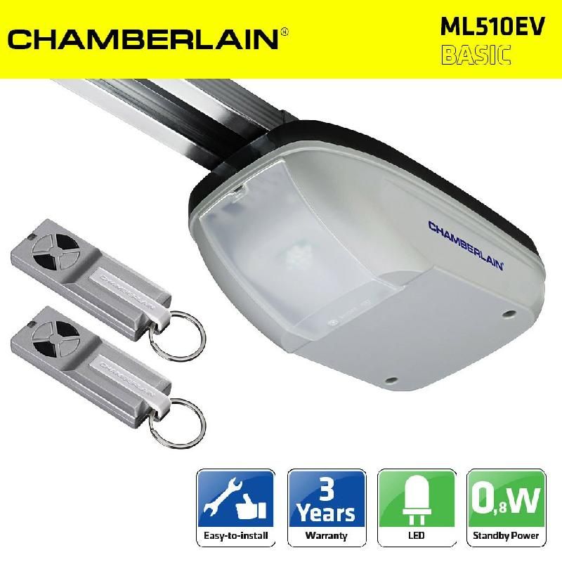 CHAMBERLAIN ML510EV 500N KIT MOTORISATION PORTE DE GARAGE + RAIL