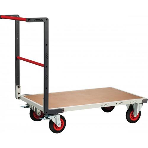 CHARIOT À DOSSIER FIXE FLATPACK™ - PLATEAU 1000X600 MM - 400 KG - LIVRÉ MONTÉ FIMM