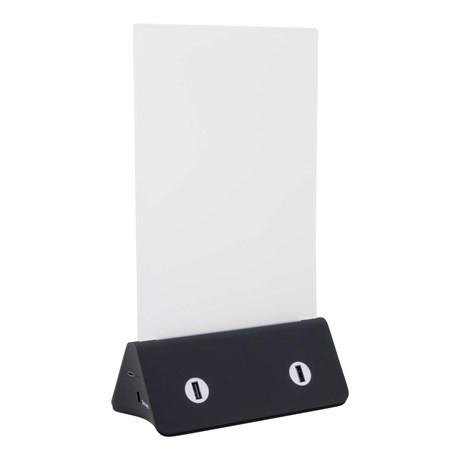 CHEVALET DE TABLE AVEC CHARGEUR DE TÉLÉPHONE INTÉGRÉ
