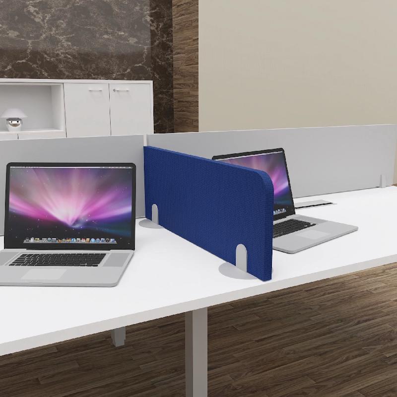 Cloisonnette acoustique MUT à poser sur le bureau. - Alu, Bleu foncé FI309_0