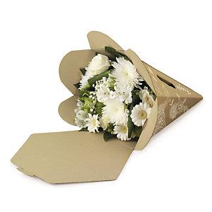 CÔNE CARTON D'EXPÉDITION À POIGNÉES POUR BOUQUET