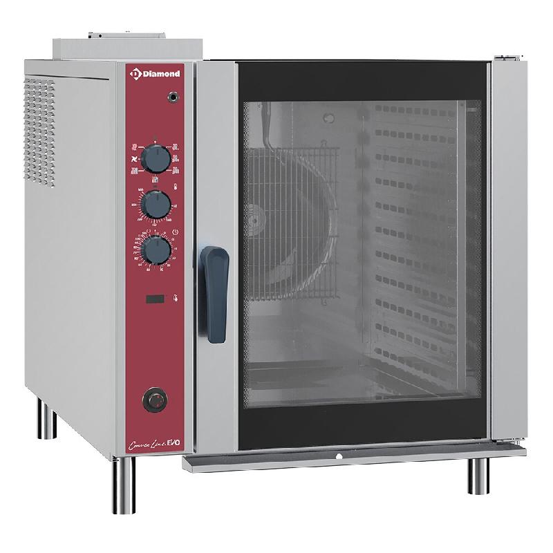 Diamond - Four gaz à convection, 10x GN 2/1, humidificateur automatique - réf. CFG102/N - gris inox AKS-CFG102/N_0