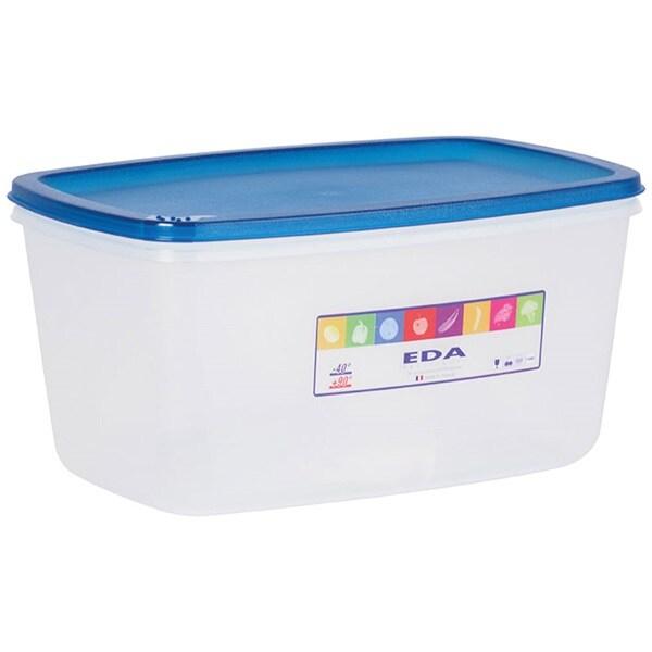 EDA Boite alimentaire - rectangulaire - 5.5 L - couvercle turquoise - 035-1035858_0