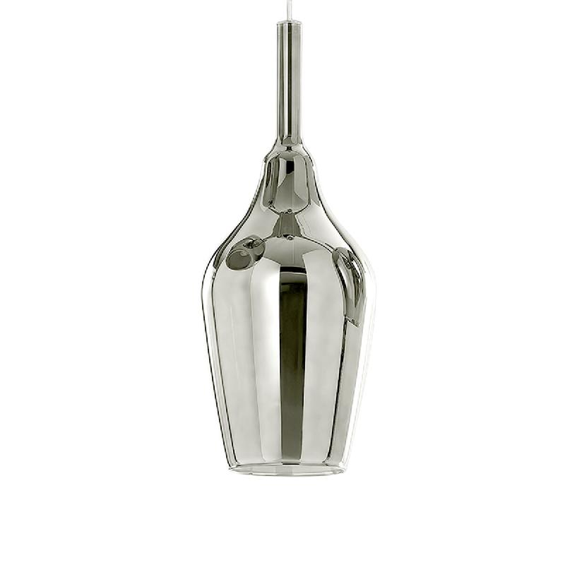 Gea Luce Suspension Ofelia S/12 - Verre Borosilicate Chromé Miroir, Douille E27, Câble 3 Mètres, Ip20, Classe I - Gealuce - OFELIA S/12 - CROMO SPE_0