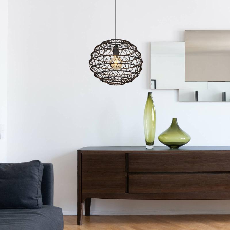 GLOBO SUSPENSION SENNI, NOIR, Ø 39 CM