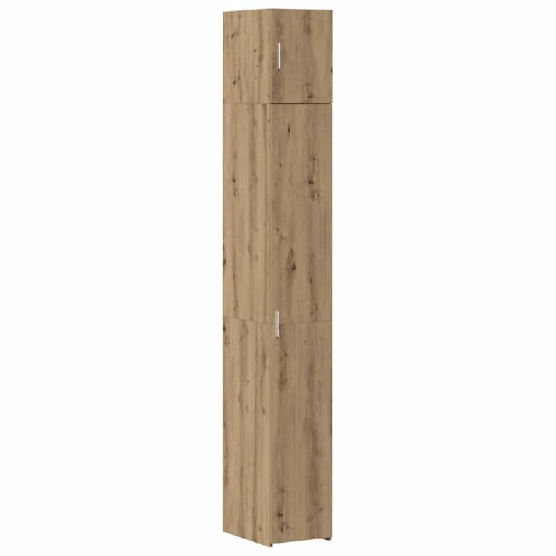 Helloshop26 - Armoire de rangement moderne minimaliste bureau salon 30 x 42 x 225 cm espace de stockage en bois d'ingénierie chêne 02_0055997 - Bois_0
