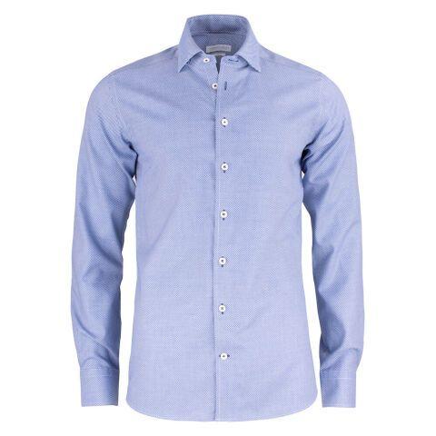J.HARVEST & FROST PB48 JACQUARD CHEMISE REGULAR FIT HOMMES MOTIF BLEU - TAILLE S
