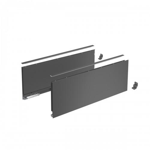 KIT PROFILS TIROIR CASSEROLIER AVANTECH YOU - H 187 MM - ANTHRACITE - LONGUEUR 400 MM HETTICH