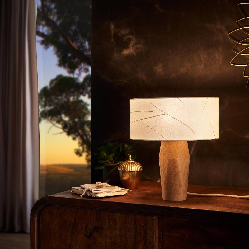 LEUCHTNATUR PURA LAMPE À POSER LED, CHÊNE/FEUILLES