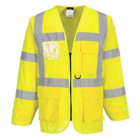 LOT DE 2 - PORTWEST S475 VESTE EXECUTIVE HI-VIS JAUNE - TAILLE XL