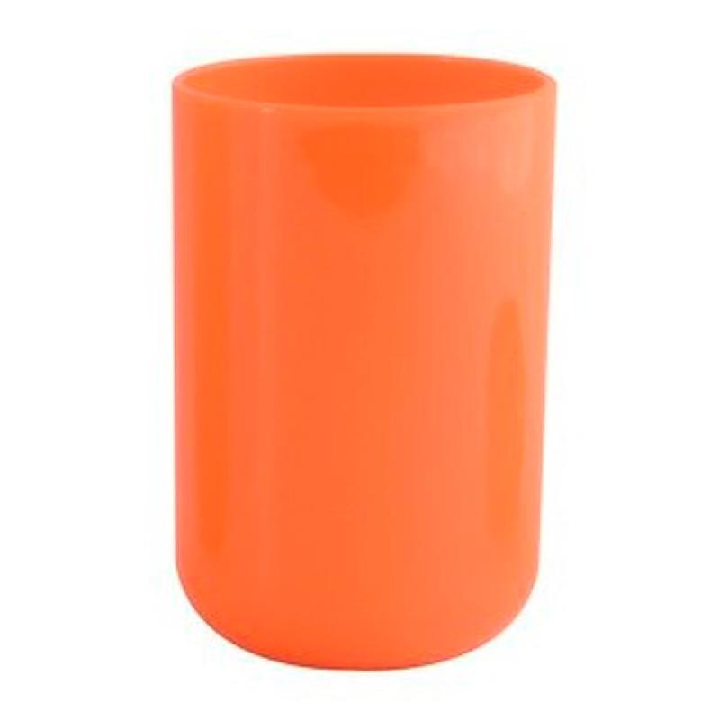 MSV Inagua Gobelet Porte-Brosses à Dents en Plastique couleur Orange - orange plastique MS3469_0