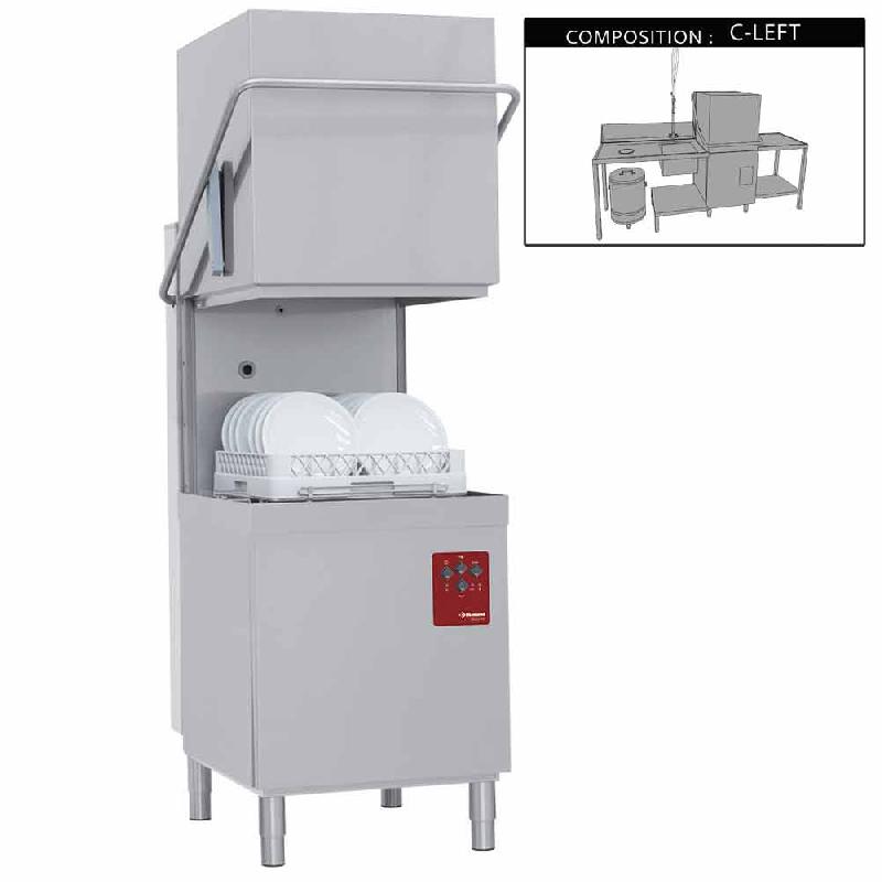 Pack lave vaisselle a capot pro best wash : table de prelavage avec... - PDCS9/6/C-S_0