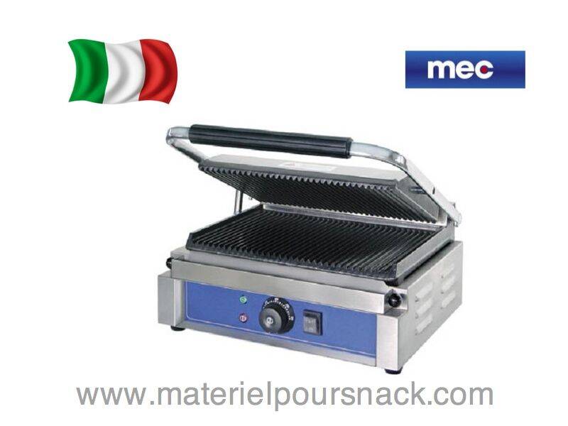 Panini moyen Mec PMR - fabrication italienne - plaques nervurées en fonte - puissance 2,2 kW_0