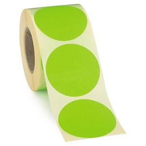 PASTILLE ADHÉSIVE PERMANENTE FLUO VERT 20 MM