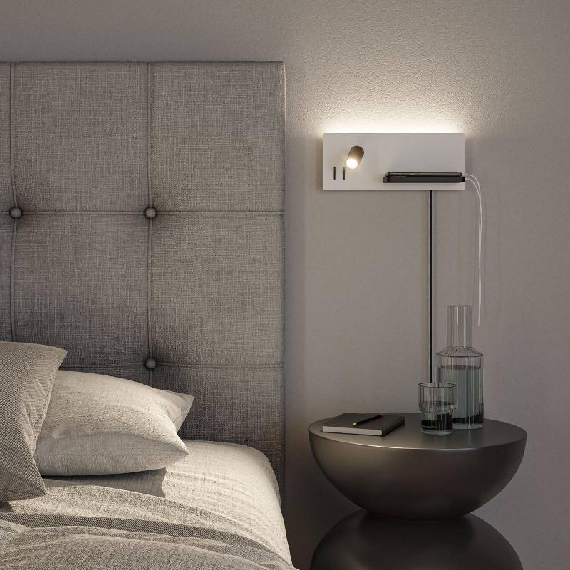 PAULMANN APPLIQUE MURALE LED SERRA, CÔTÉ DROIT, PORT USB-C