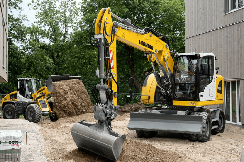 Pelle sur pneus Liebherr A 914 Compact_0