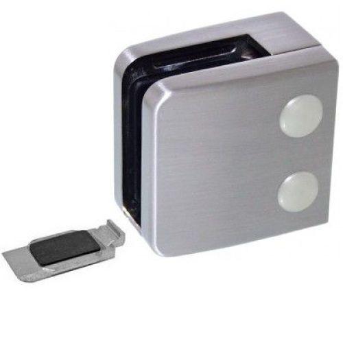 PINCES À VERRE CARRÉ 55X55 MM – SUPPORT PLAT – INOX 304 BROSSÉ DESIGN PRODUCTION