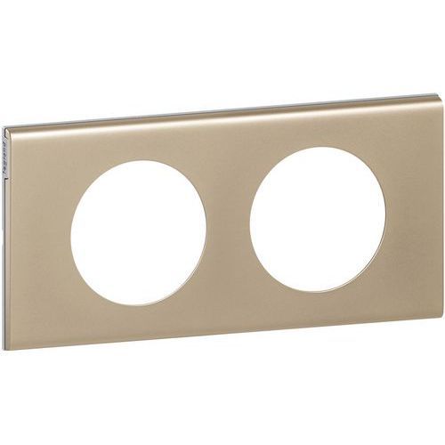 PLAQUE 2 POSTES ENTRAXE 71 MM - LEGRAND