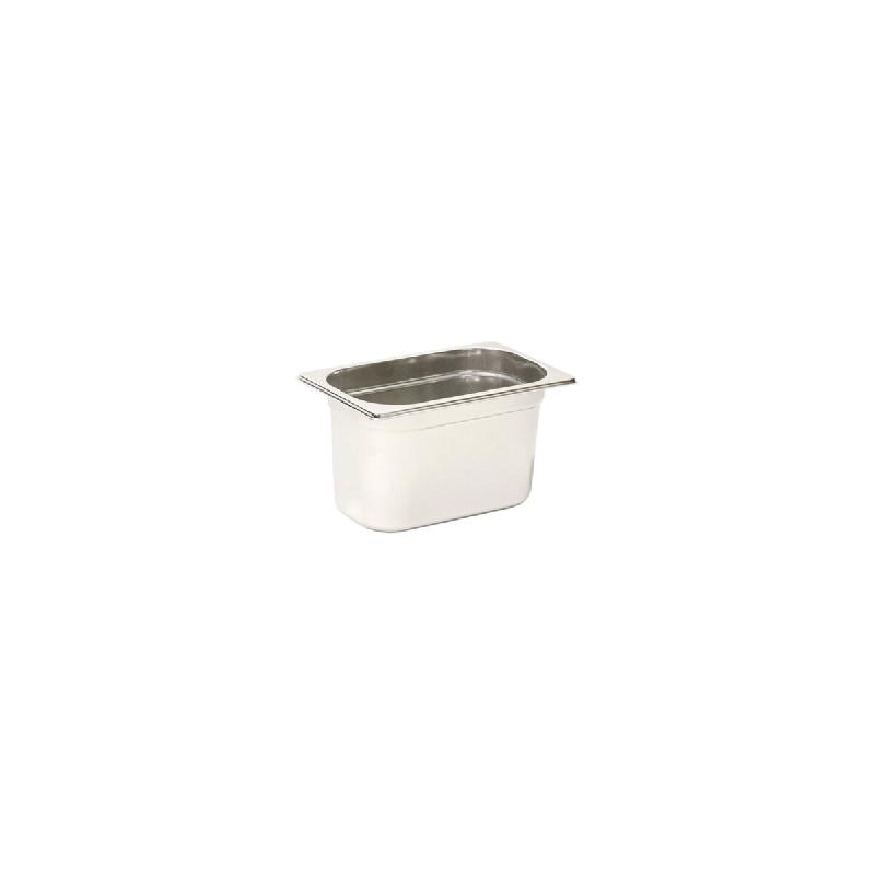 Plateau gastronorme Comas GN 1/4 CM.26,5 x 16,2 x 10 cm en acier inoxydable 18/10 - gris Acier inoxydable 18/10 8425734105883_0