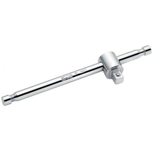 POIGNÉE COULISSANTE CARRÉ 1/4'' R-120 - CHROMÉ BRILLANT - L 115 MM SAM OUTILLAGE