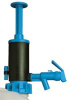 Pompe universelle bleue - Corps en polypropylène - Compatible fût et bidon - Référence 070171_0