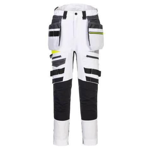 PORTWEST DX452 DX4 PANTALON À POCHE DE HOLSTER DÉTACHABLE POUR FEMMES BLANC - TAILLE 34 - STANDARD