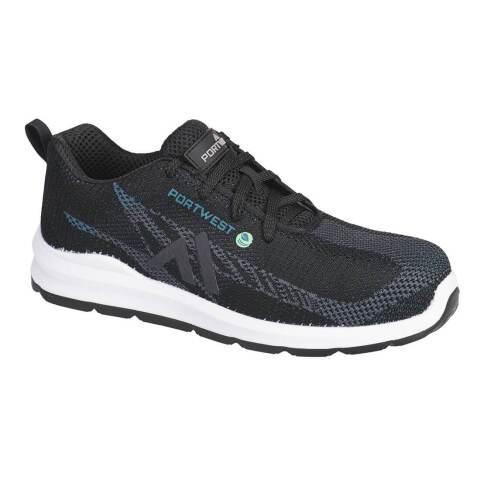 PORTWEST FC06 BASKET ECO FLY COMPOSITE S1PS SR FO NOIR/BLEU - TAILLE 38