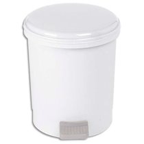POUBELLE À PÉDALE POUR SANITAIRE ÉCONOMIQUE CAPACITÉ 3 LITRES - DIAMÈTRE 17,5, HAUTEUR 21 CM - LOT DE 2