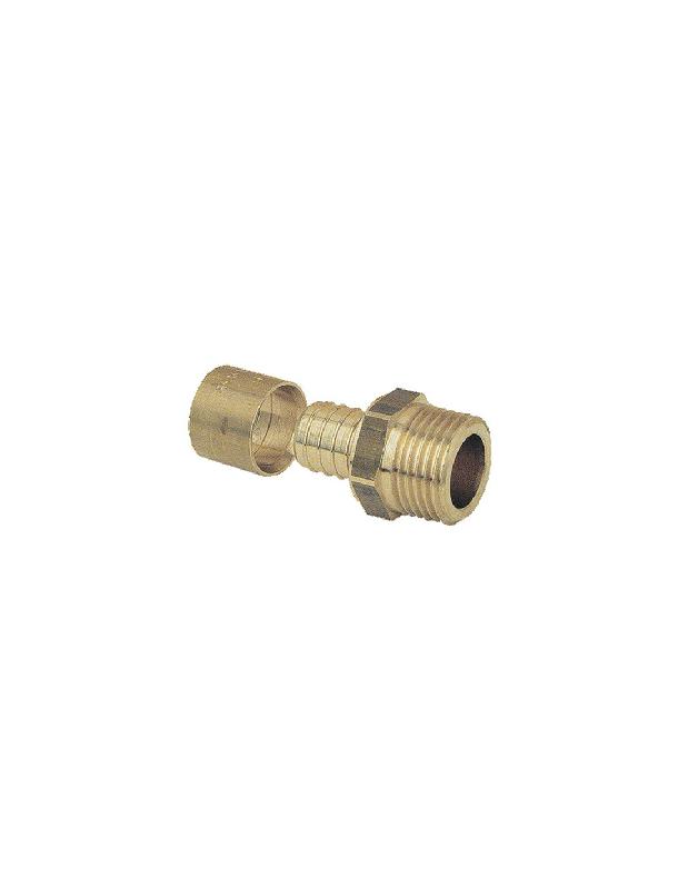 RACCORD DROIT PER MÂLE FIXE 12 3/8 - SOMATHERM - 2303-12-12