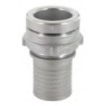 Raccord symétrique Guillemin à douille annelée sans oreilles - Aluminium - YGDAAL080VSO76 - DN 80, 76 mm_0