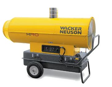 Réchauffeur d'air à combustion indirecte - usage intensif - châssis acier résistant - puissance jusqu'à 85 kW_0