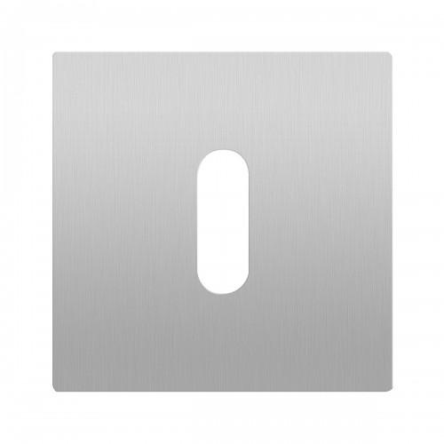 ROSACE CARRÉE À CLIPSER EN INOX SATINÉ SLIM STYLE EZ170Q 54X54 MM - CLÉ L KARCHER DESIGN
