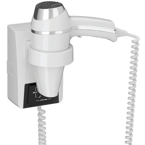 SÈCHE-CHEVEUX BLANC AVEC SUPPORT PR BT CLIPPER II
