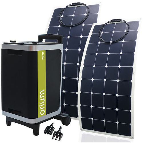 STATION IZYWATT 2570+2 PANNEAUX SOLAIRE SOUPLE 120W SUNPOWER