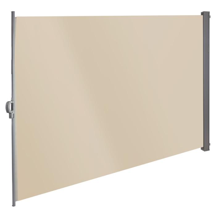 Store latéral 180 x 300 cm - beige / brise-vue rétractable_0