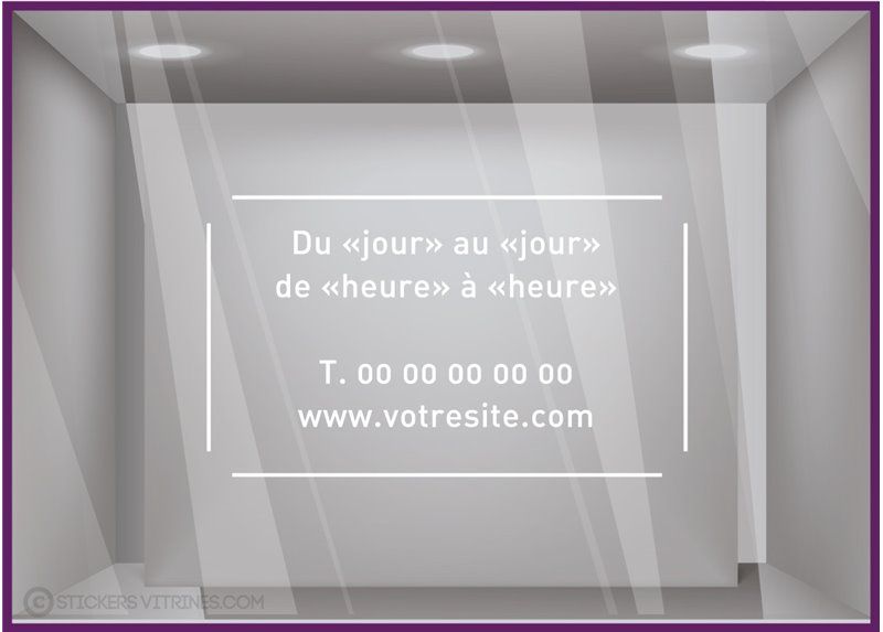 Sv206\l25 x h15\r031 - adhésif pour vitrine - stickers vitrines - dimensions 25 x 15 cm_0