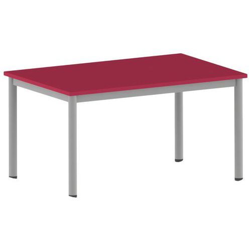 TABLE CARÉLIE 120 X 80 CM MOBILE T4 STRAT CERISE GRIS - MOBIDECOR