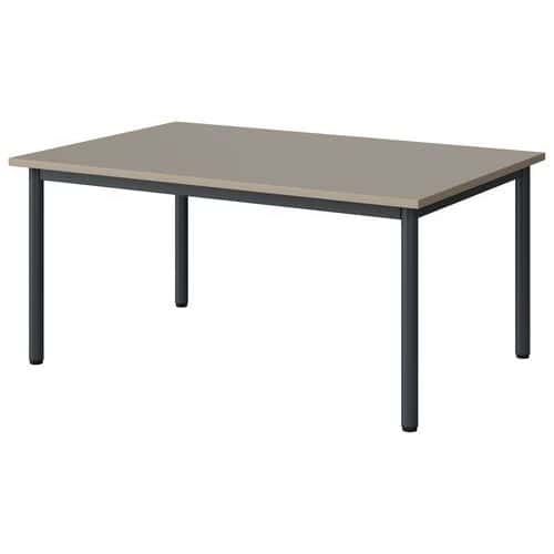TABLE MALIBU 120X80 T2 4P STRA ABS GRIS U727/GRIS 7016