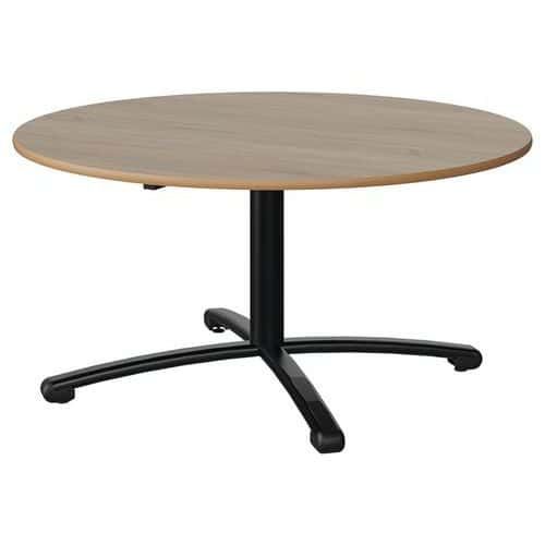 TABLE MALIBU Ø 120 T3 PC STRA ALAISÉ CHÊNE 1146/NOIR 9005