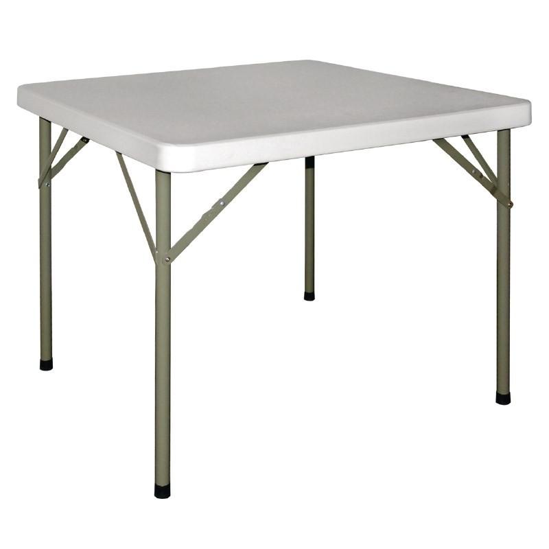 TABLE PLIANTE - 85 X 85 CM - BLANCHE PROFESSIONNEL_0
