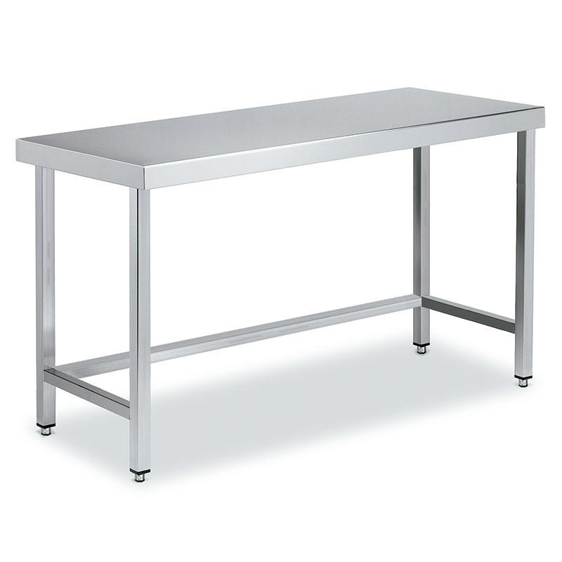 Tables de travail inox centrale de faible hauteur P 600 mm | Distform -_0