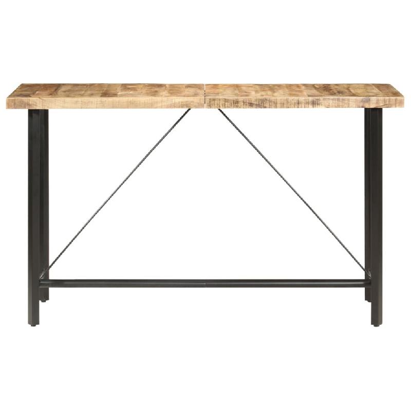 VidaXL Table de bar 180x70x107 cm Bois de manguier brut Modèle Sirius Rectangulaire - 286613_0