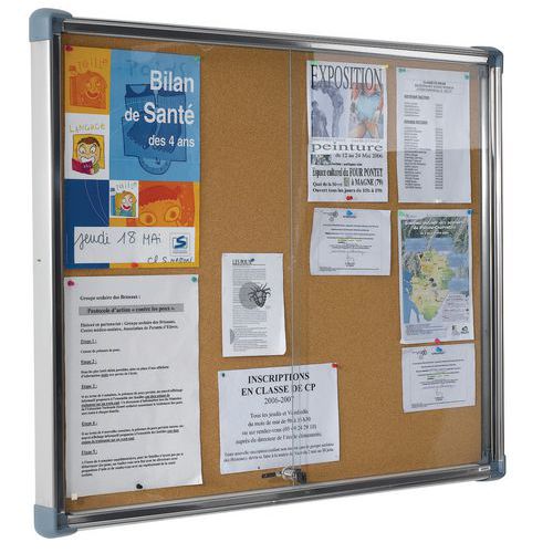 VITRINE D'AFFICHAGE INOX-COULISSANTE-LIEGE C.10A4